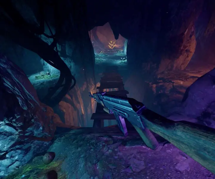 Take a shortcut through strange caves